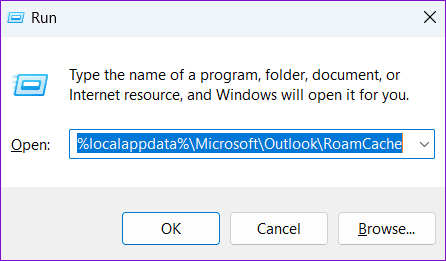 Outlook-Cache-Folder أفضل 7 إصلاحات لعدم القدرة على فتح المرفقات في Microsoft Outlook على Windows