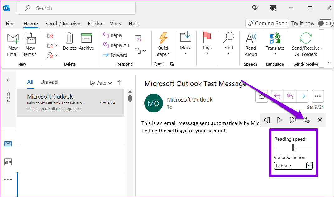 كيفية جعل Microsoft Outlook يقرأ رسائل البريد الإلكتروني بصوت عالٍ - %categories