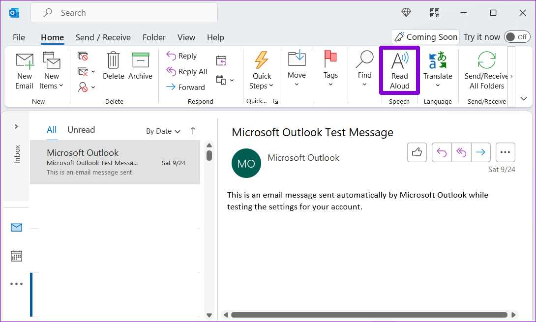 كيفية جعل Microsoft Outlook يقرأ رسائل البريد الإلكتروني بصوت عالٍ - %categories