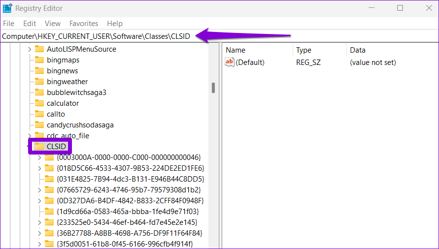 Registry-Editor-15 أفضل طريقتين لتعطيل قائمة سياق إظهار المزيد من الخيارات في Windows 11