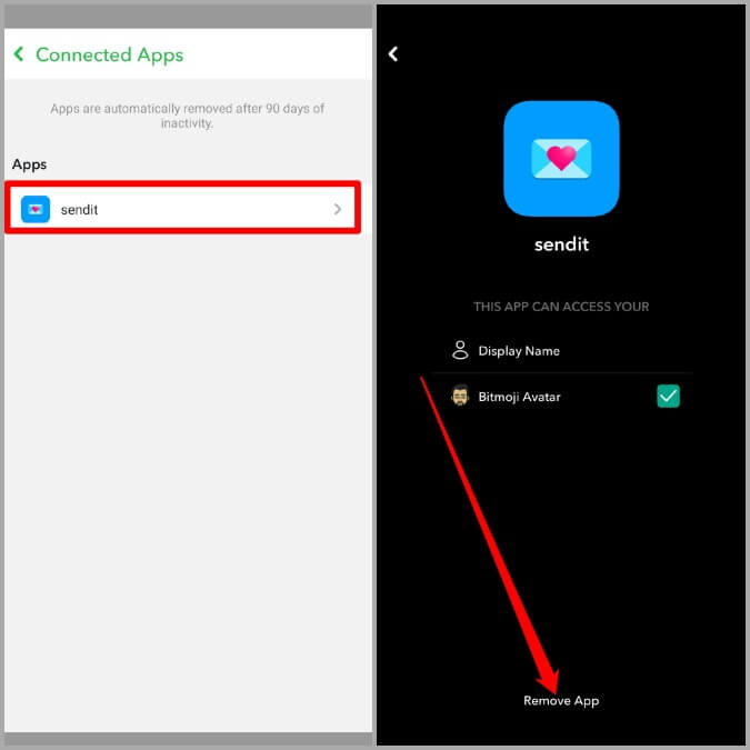 Remove-Third-Party-App-675x675 8 إصلاحات لخطأ الخروج المستمر على Snapchat