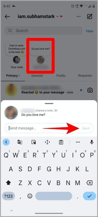Replying-to-a-Note-Instagram-346x762 كيفية نشر الملاحظات على Instagram