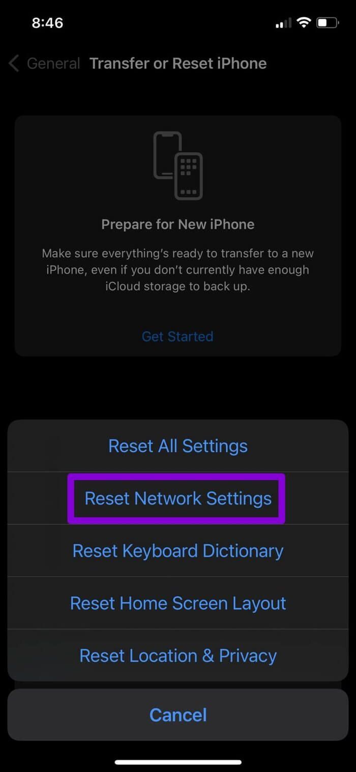 Reset-Network-Settings-iPhone_2022-01-26-092637_935adec67b324b146ff212ec4c69054f-700x1516 أفضل 7 طرق لإصلاح عدم عمل AirDrop على iPhone