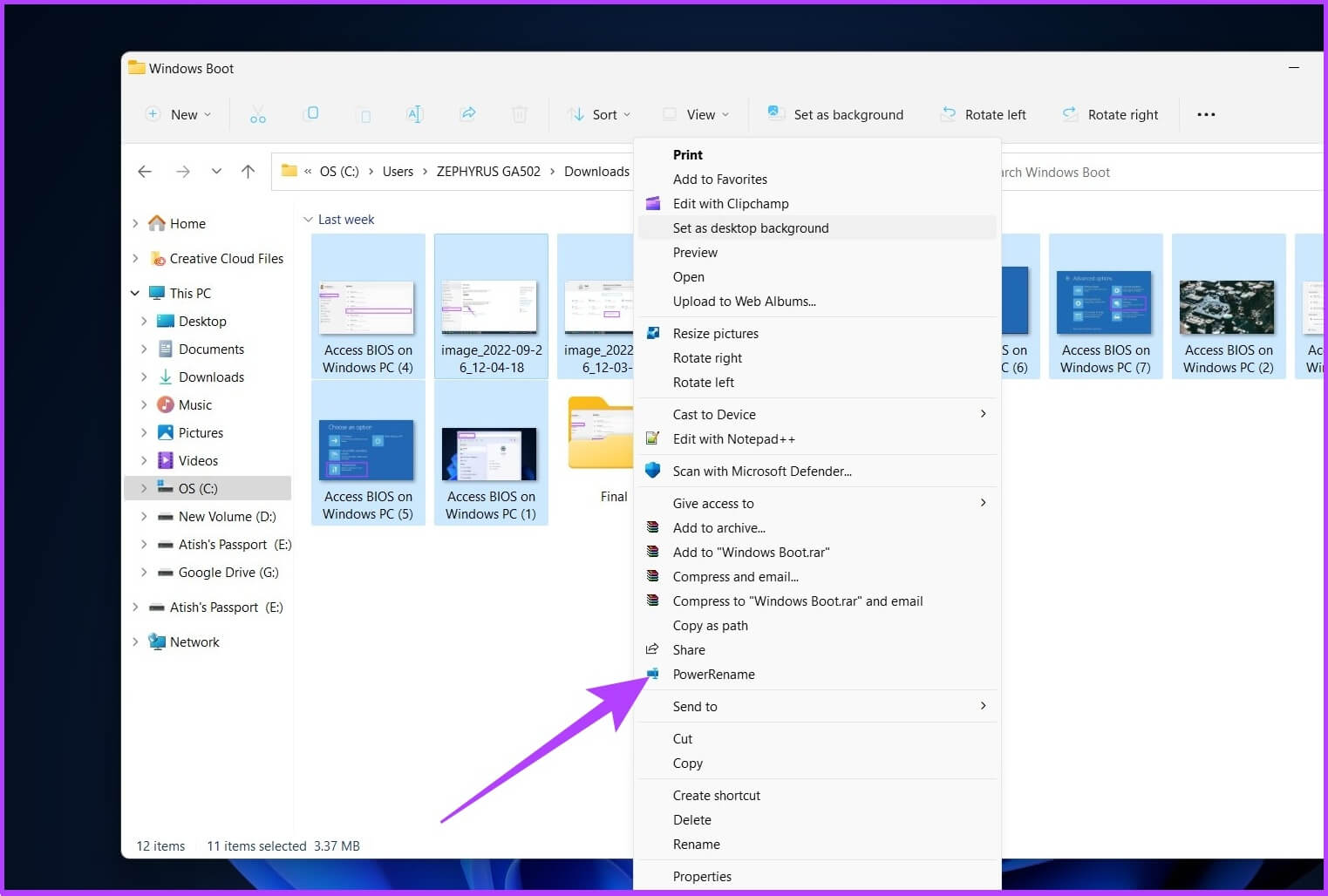 Right-click-and-choose-See-more-options.-1523x1028 4 طرق سهلة لإعادة تسمية مجموعة من الملفات على Windows 11
