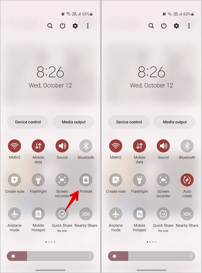 Samsung-Enable-Auto-Rotate-675x912 5 طرق لإصلاح الوضع المرن لا يعمل على هواتف Samsung Galaxy Z