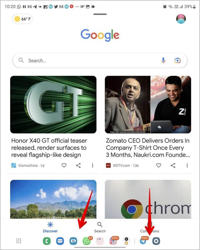 Samsung-Galaxy-Fold-Taskbar-Apps-679x847 9 نصائح لاستخدام شريط المهام في هواتف Samsung Galaxy Fold