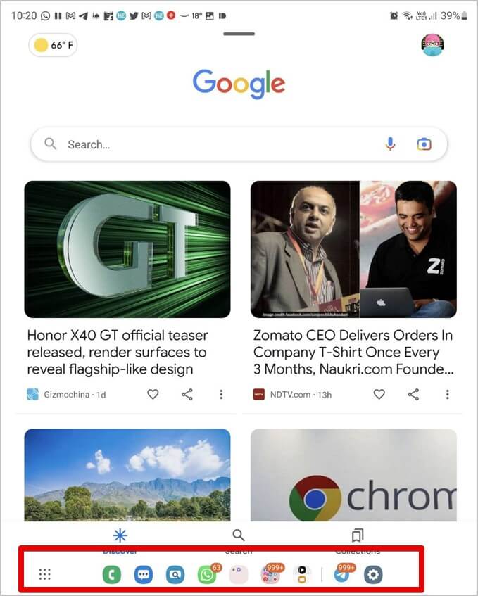 Samsung-Galaxy-Fold-Taskbar-Preview-679x847 9 نصائح لاستخدام شريط المهام في هواتف Samsung Galaxy Fold