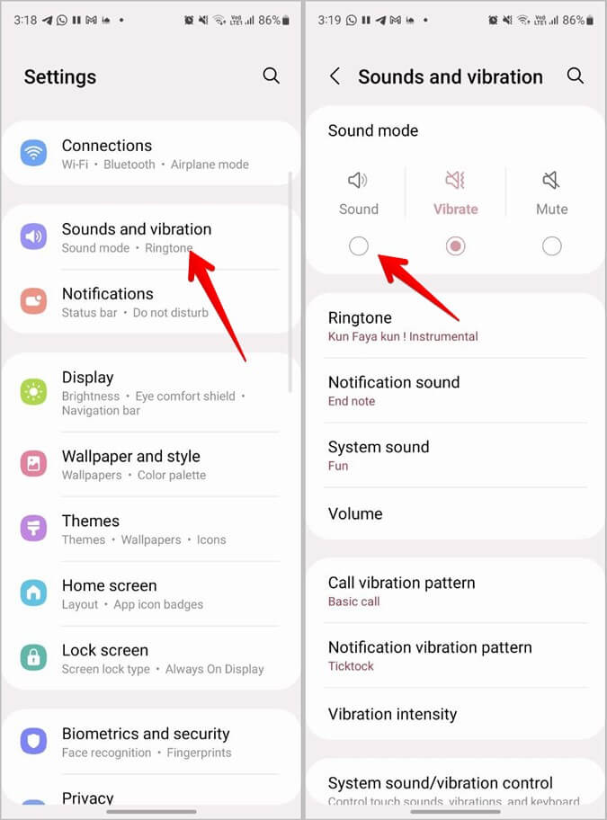 Samsung-Galaxy-Phone-Sound-Profile-675x912 8 طرق سهلة لإيقاف تشغيل الوضع الصامت أو كتم الصوت على هاتف Samsung Galaxy