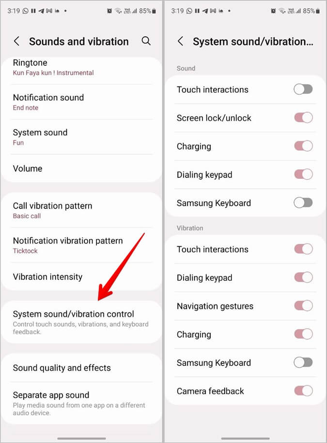 Samsung-Galaxy-Phone-Unmute-System-Sounds-675x912 8 طرق سهلة لإيقاف تشغيل الوضع الصامت أو كتم الصوت على هاتف Samsung Galaxy