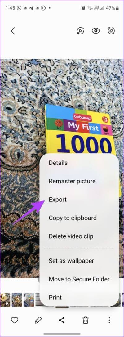 Samsung-Gallery-Motion-Photo-Export-566x1536-1-400x1086 كيفية حفظ Live Photo كفيديو أو GIF على Android