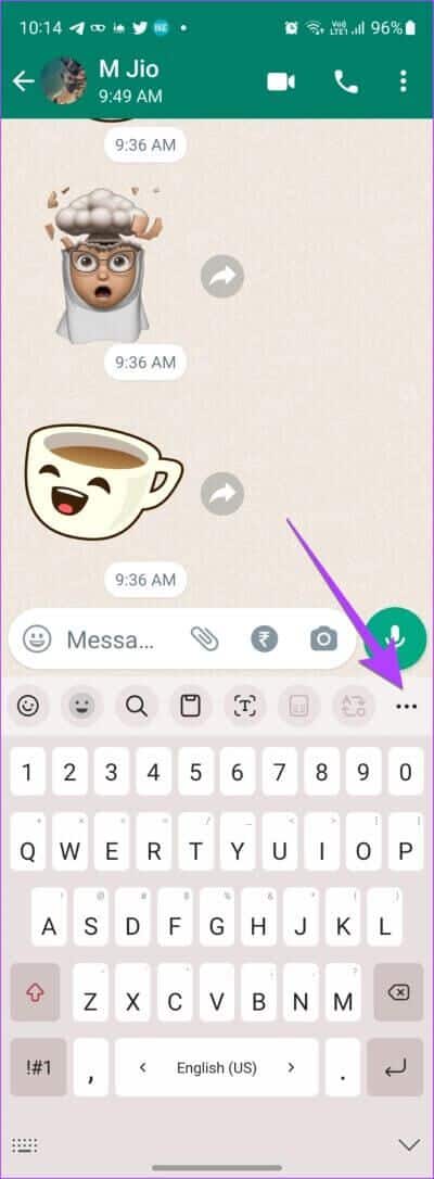 Samsung-Keyboard-Menu-400x1086 كيفية تغيير لغة الكتابة في WhatsApp على Android و iPhone