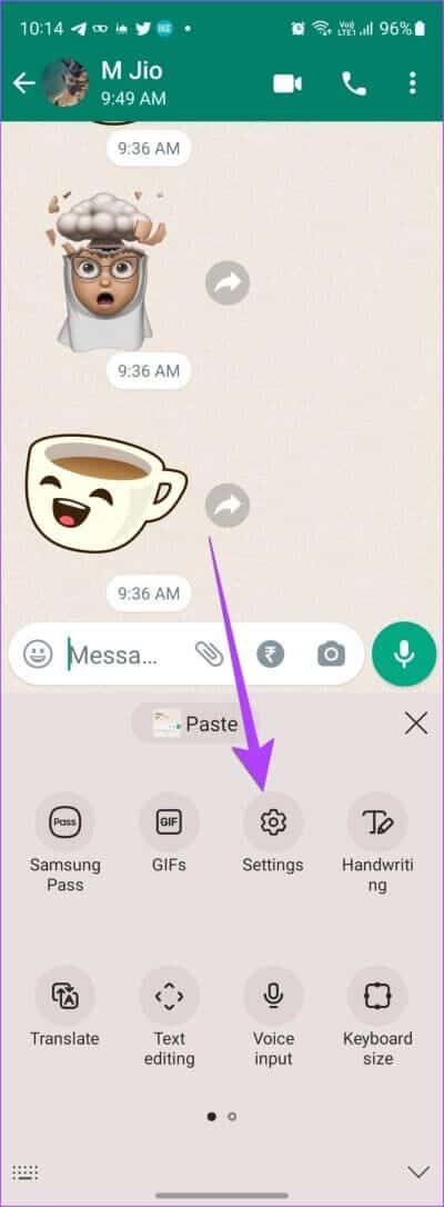 Samsung-Keyboard-Settings-1-400x1086 كيفية تغيير لغة الكتابة في WhatsApp على Android و iPhone