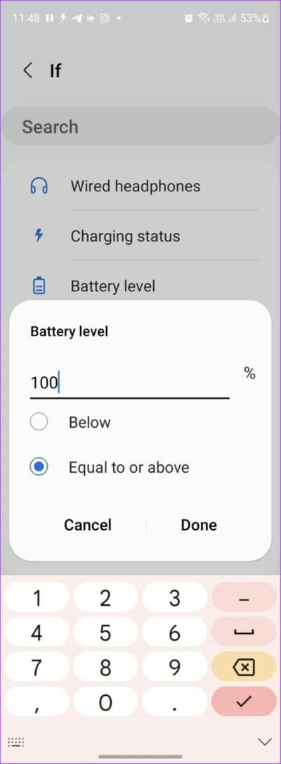 Samsung-Settings-Bixby-Battery-Level-100-566x1536-1-400x1086 كيفية الحصول على إشعار الشحن الكامل للبطارية على هواتف Android