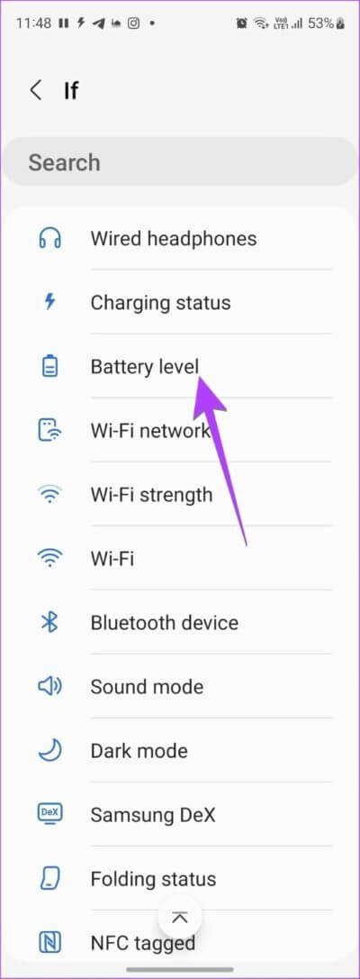 كيفية الحصول على إشعار الشحن الكامل للبطارية على هواتف Android - android Samsung Settings Bixby Battery Level 566x1536 1 400x1086 - كيفية الحصول على إشعار الشحن الكامل للبطارية على هواتف Android