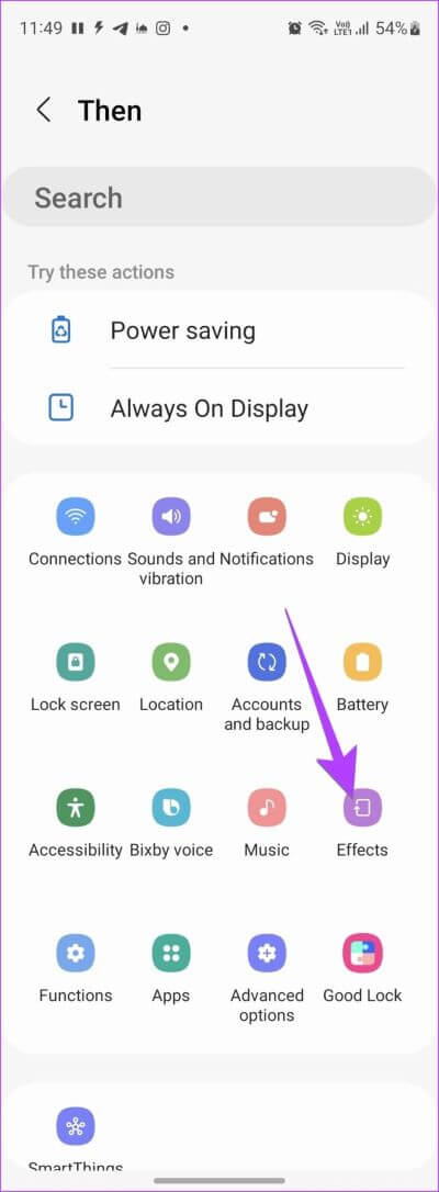 Samsung-Settings-Bixby-Effects-400x1086 كيفية الحصول على إشعار الشحن الكامل للبطارية على هواتف Android