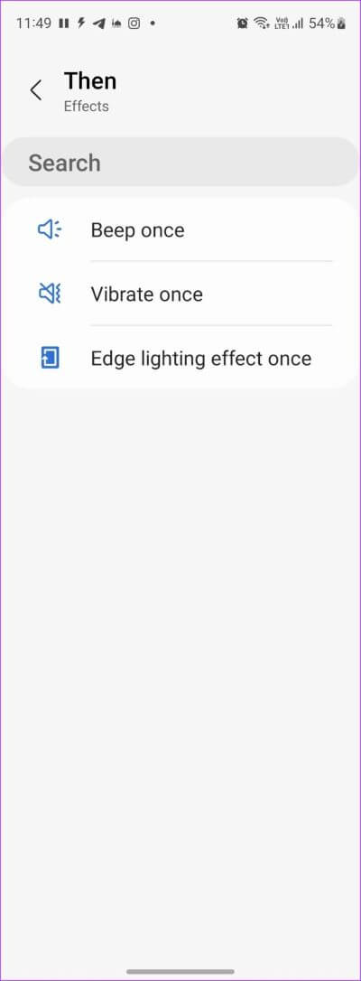 Samsung-Settings-Bixby-Effects-Select-400x1086 كيفية الحصول على إشعار الشحن الكامل للبطارية على هواتف Android