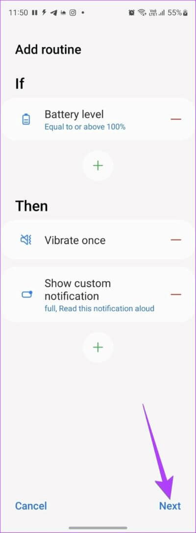 Samsung-Settings-Bixby-Next-566x1536-1-400x1086 كيفية الحصول على إشعار الشحن الكامل للبطارية على هواتف Android