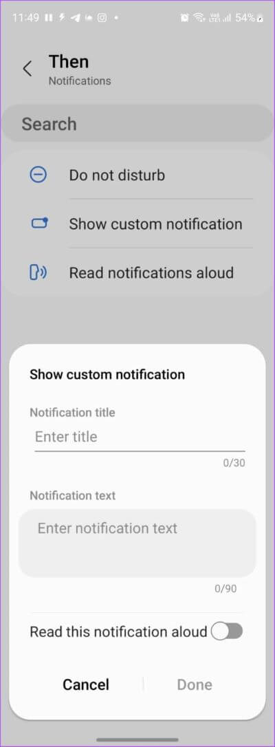 Samsung-Settings-Bixby-Notification-Custom-Add-566x1536-1-400x1086 كيفية الحصول على إشعار الشحن الكامل للبطارية على هواتف Android