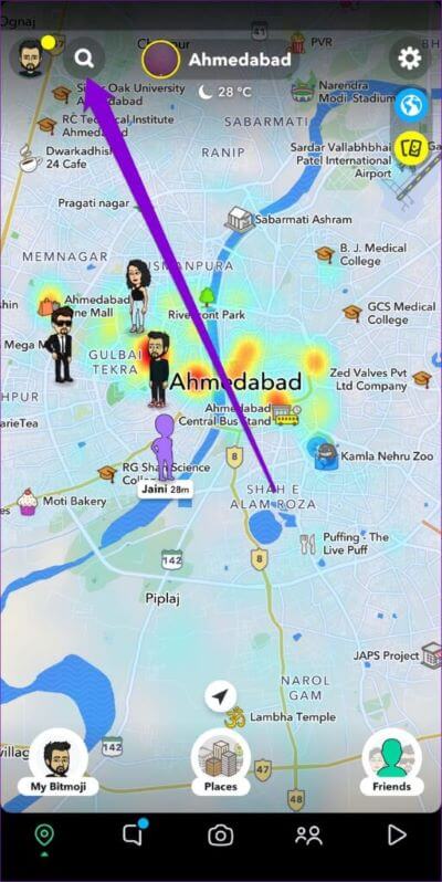 Search-Tool-in-Snap-Map-513x1024-1-400x798 كيفية استخدام خارطة Snap على Snapchat