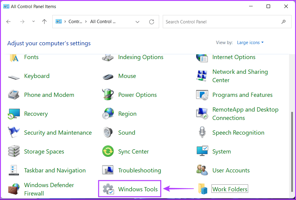 Select-Windows-Tools-1-1 أفضل 6 طرق للوصول إلى أدوات Windows على Windows 11
