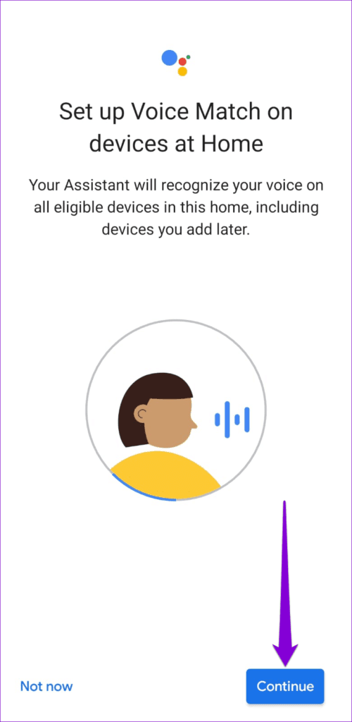 Set-Up-Google-Assistant-Voice-Match-1-500x1024-1 كيفية تغيير صوت "مساعد Google" على هاتفك أو مكبّر الصوت الذكي