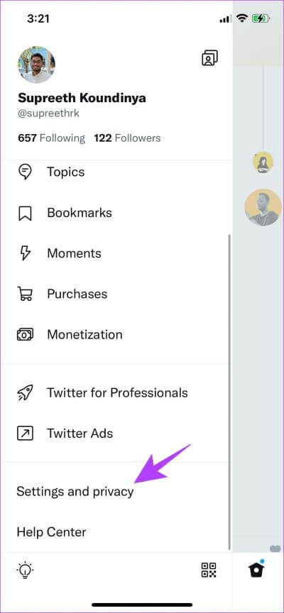 Settings-and-Privacy-400x864 12 طريقة لإصلاح عدم عمل Twitter على iPhone و Android