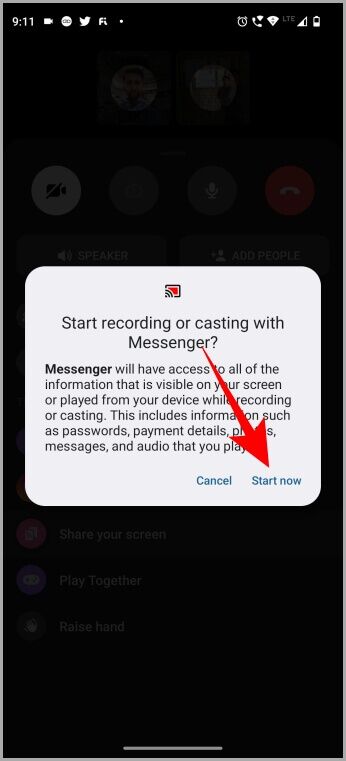 Share-Your-Screen-on-Messenger-2-346x761 11 من أفضل النصائح والحيل لـ Facebook Messenger الجديد