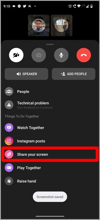 Share-Your-Screen-on-Messenger-346x761 11 من أفضل النصائح والحيل لـ Facebook Messenger الجديد