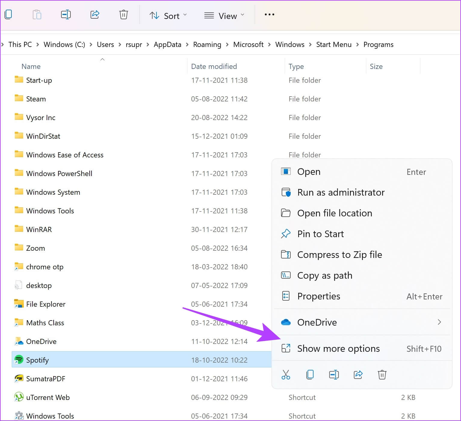 Show-more-options--1532x1399 13 طريقة لإصلاح Spotify يحافظ على مشكلة التعطل على Windows