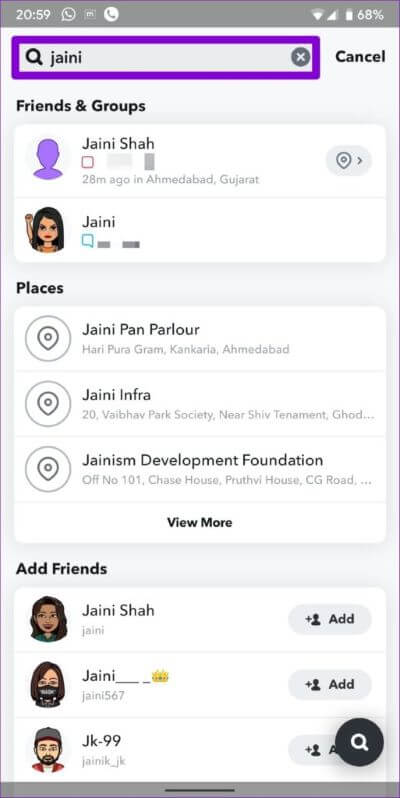 Snap-Map-Search-513x1024-1-400x798 كيفية استخدام خارطة Snap على Snapchat