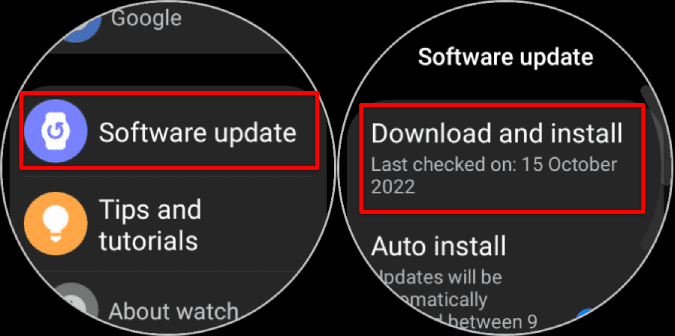 Software-update-Galaxy-Watch كيفية إعداد Google Assistant على Samsung Galaxy Watch