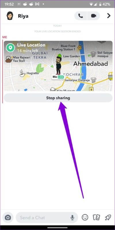 Stop-Sharing-Live-Location-on-Snapchat-513x1024-1-400x798 كيفية استخدام خارطة Snap على Snapchat