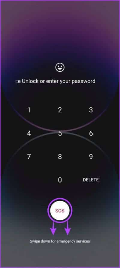 Swipe-Down-On-SOS-400x888 كيفية إضافة معلومات الطوارئ والوصول إليها على Android
