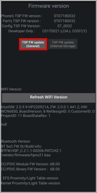 TSP-FW-Update-on-Samsung-Phone-339x675 أفضل 7 طرق لإصلاح اللمسة الخفية على هواتف Samsung Galaxy