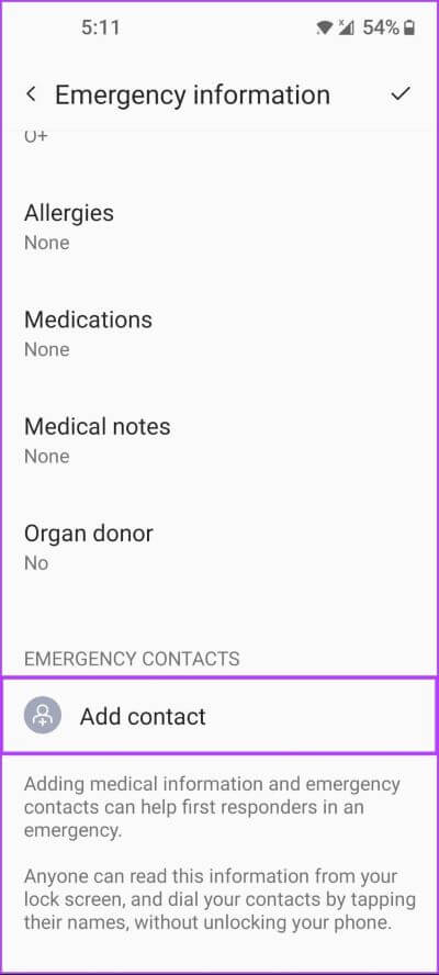 Tap-On-Add-Contacts-400x888 كيفية إضافة معلومات الطوارئ والوصول إليها على Android