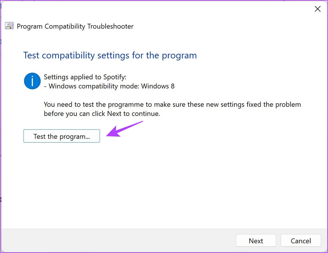Test-the-Prorgram-1146x884 13 طريقة لإصلاح Spotify يحافظ على مشكلة التعطل على Windows