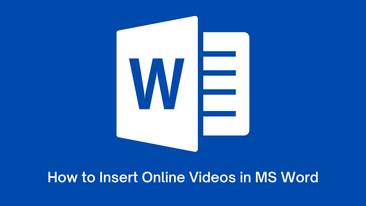 كيفية إدراج مقاطع فيديو في مستند Microsoft Word - %categories