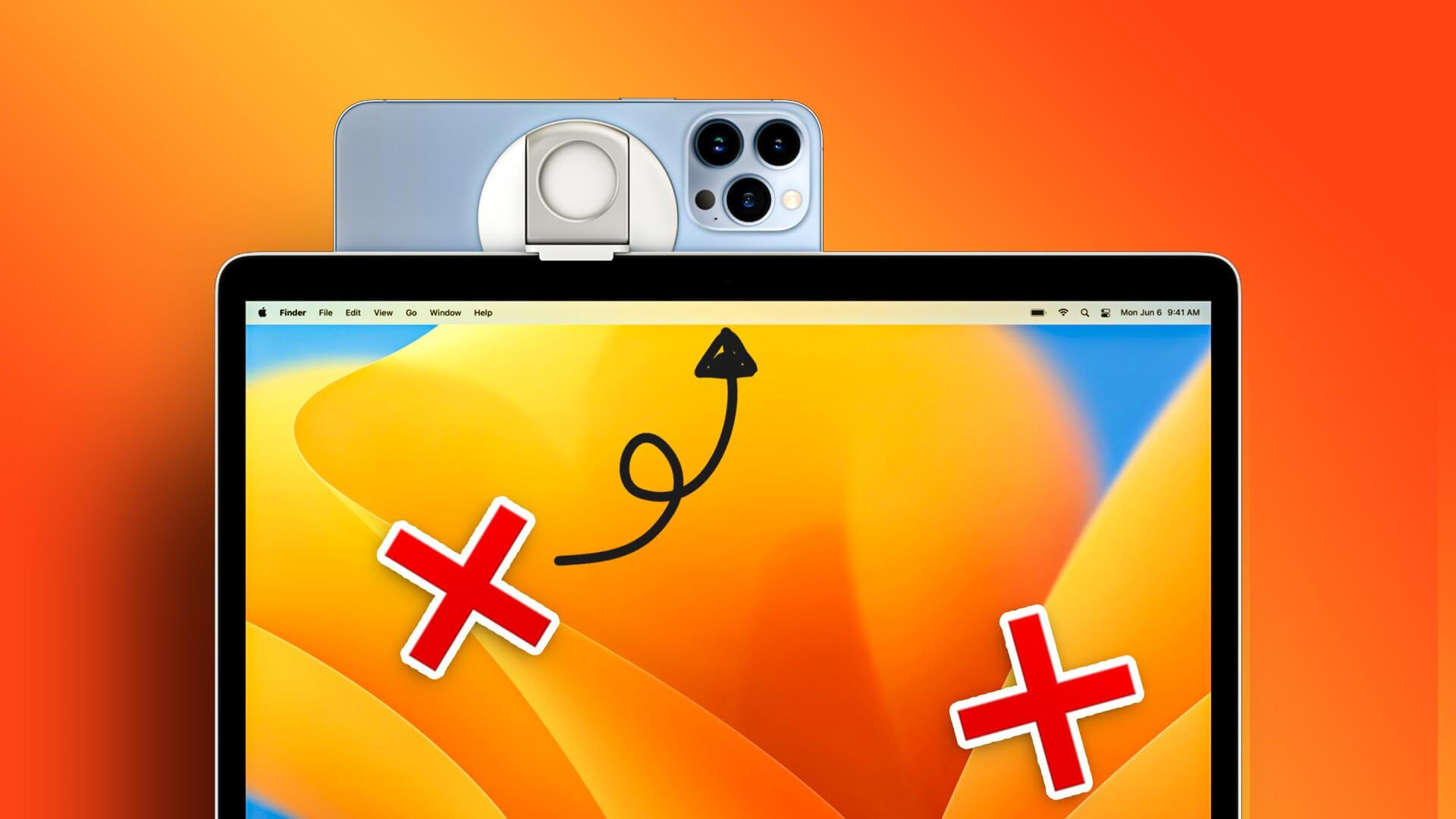 أفضل 5 طرق لإصلاح عدم عمل كاميرا iPhone ككاميرا ويب على جهاز Mac - %categories