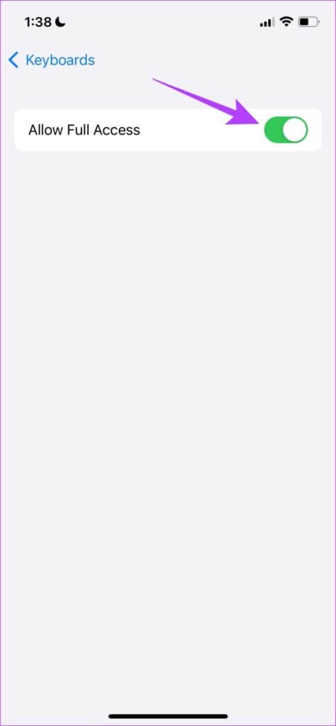 Turn-off-Allow-Full-Access-474x1024-1-474x1024 10 إصلاحات لعدم عمل Spotlight Search على iPhone و iPad