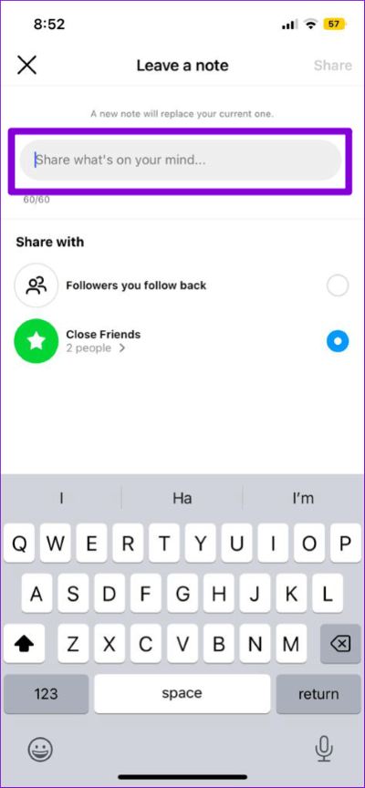 Type-Your-Instagram-Note-474x1024-1 كيفية استخدام ملاحظات Instagram