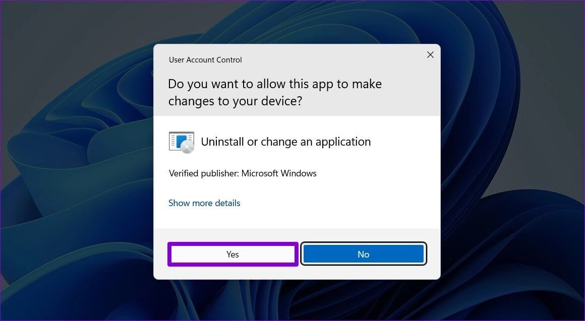 Uninstall-Driver-Using-Control-Panel-UAC-1160x637 أفضل 4 طرق لإلغاء تثبيت برامج التشغيل من Windows 11
