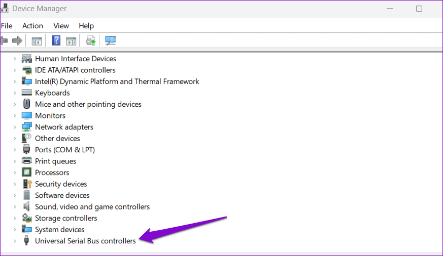 Universal-Serial-Bus-Controllers أفضل 7 طرق لإصلاح بطئ نقل ملفات USB في Windows 11
