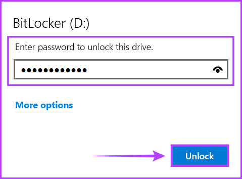 Unlock-Drive كيفية تشفير البيانات باستخدام BitLocker على Windows 11