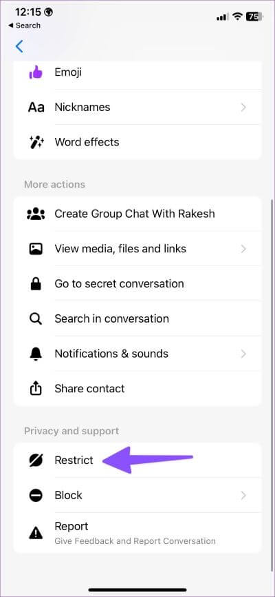 What-happens-when-you-restrict-someone-on-messenger-4-400x866 ماذا يحدث عندما تقوم بتقييد شخص ما على Facebook Messenger