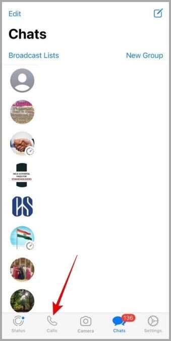 WhatsApp-Calls-Tab-on-iPhone-339x675 كيفية إنشاء ومشاركة روابط المكالمات على WhatsApp