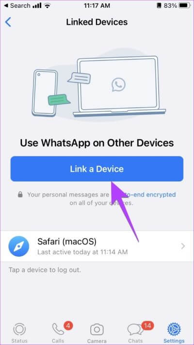 WhatsApp-Link-Device-576x1024-1-400x711 كيفية استخدام WhatsApp على Apple Watch