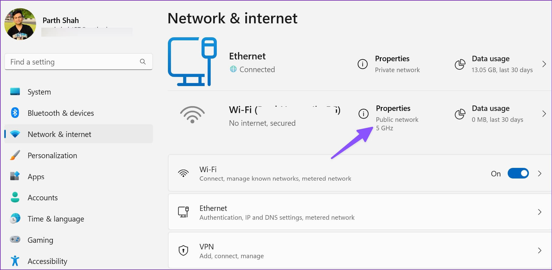 أفضل 11 طريقة لإصلاح Wi-Fi متصل ولكن بلا إنترنت  على Windows 11 - %categories
