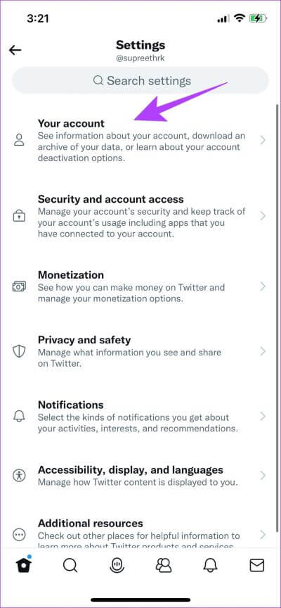 Your-Account-400x864 12 طريقة لإصلاح عدم عمل Twitter على iPhone و Android