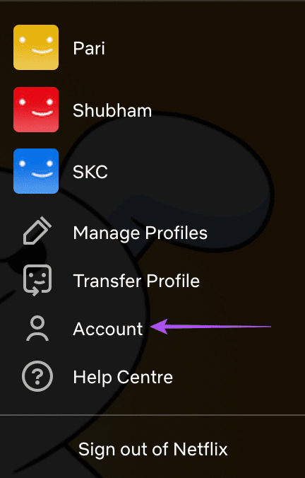 account-settings-netflix كيفية نقل ملف تعريفك لـ Netflix إلى حساب جديد