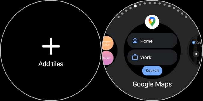 adding-Google-Maps-tile-on-Galaxy-Watch كيفية استخدام خرائط Google على Samsung Galaxy Watch 4 و 5